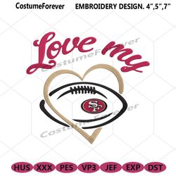 love my san francisco 49ers embroidery design file