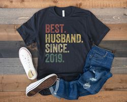 best husband since 2019 shirt, 2nd wedding anniversary gift for husband, 2 year anniversary gift for him, husband birthd