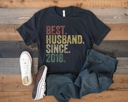 best husband since 2018 shirt, 3rd wedding anniversary gift for husband, 3 year anniversary gift for him, husband birthd