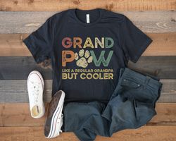 Dog Grandpa Shirt, Grand Paw Shirt, Funny Gift for Dog Lover, Grandpaw Cat, Dog Owner Shirt, Cat Grandpa Shirt, Retro Vi