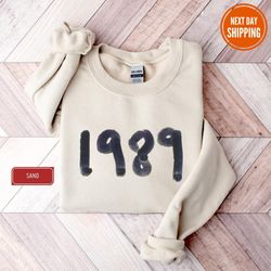 1989 birthday sweatshirt and hoodie, birthday gift for her, 5