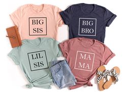 dada-mama-bro-sis-baby shirts, mom shirt, family matching sh