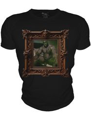 barry wood village art new t-shirt big d black guy in a