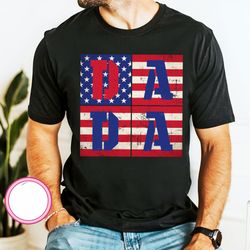 dada shirt, dada american shirt, all american dad shirt, varsity, distressed, daddy american shirt, father shirt, 4th of