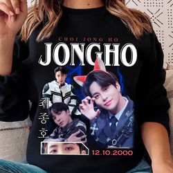 shirt jongho retro inspired bootleg shirt perfect for k-pop fans, shirt shirt, kpop merch, kpop t-shirt