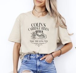 colins bridgerton carriage rides t-shirt, lady whistledown t-shirt, romance novels t-shirt, penelope colin bridgerton