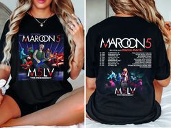 maroon 5 2024 tour shirt, maroon 5 band fan shirt, maroon 5 concert shirt for fan, maroon 5 shirt gift