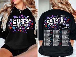 olivia rodrigo guts tour 2 sides sweatshirt, guts tour 2024 hoodie, 2024 concert shirt, guts shirt, olivia bad idea