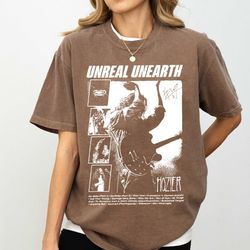 retro unreal unearth shirt, hozier unreal unearth tour 2024 shirt, vintage hozier shirt, hozier fan unisex t shirt