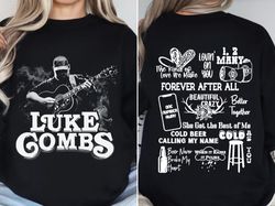 retro luke combs 2024 tour shirt, luke combs shirt, country music shirt, western shirt, cowboy combs shirt