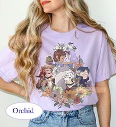 the owl house floral shirt, the owl house shirt, disney floral shirt, disney the owl house vintage floral shirt, disney