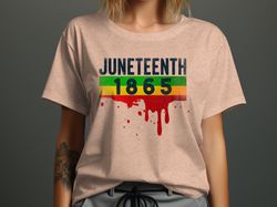 juneshirt,nth 1865 colorful striped design t-shirt, freedom day celebration, unisex shirt