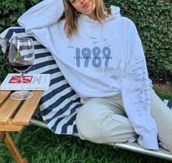 1989 taylor version inspired sleeve printed hoodie, 1989 album taylor swift hoodie, taylor swift 1989 hoodie for fans