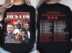 2024 justin timberlake tour shirt, forget tomorrow world tour hoodie, unisex graphic shirt, justin timberlake concert