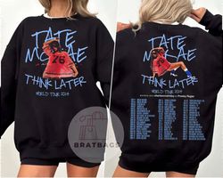 tate mcrae 2024 tour shirt, the think later world tour shirt, retro concert 2024 shirt, vintage tate mcrae shirt