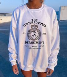 the tortured poets department taylor swift crewneck sweatshirt, taylor swift sweatshirt, ttpd sweatshirt