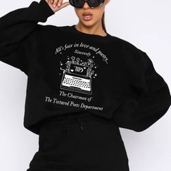 the tortured poets deparment chairman inspired taylor swift merch crewneck sweatshirt, taylor swift sweatshirt