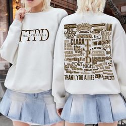 the tortured poets department anthology taylor swift inspired crewneck sweatshirt, taylor swift sweatshirt