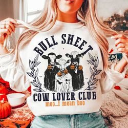 bull sheet shirt, halloween shirt, bull shirt, ghost cows shirt, funny cow shirt, fall shirt, cow lover shirt, spooky se