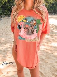 comfort colors summer skeleton shirt, beach shirt, stay salty, summer shirt, vacation beach shirt, summer graphic shirt,