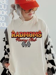 racing mom shirt, rad moms club shirt, moto moms, trendy oversized shirt, motorcross mama ,racing clothing