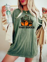 this succs, succulent shirt for plant moms, plant lady gift, gardening shirt, trendy oversized comfort colors t shirt