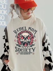 trendy mom shirt, rebel mom society graphic shirt,mama shirt, comfort colors tshirt, trendy mom apparel, gift for mom, g