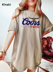 vintage coors & cattle cowgirl shirt oversized rodeo western clothing wild west trendy graphic shirt country concert tre