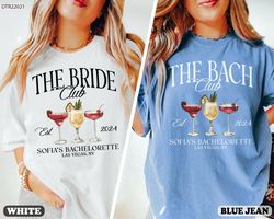 bachelorette party shirt, luxury bachelorette social club shirt, custom bride shirt, the bach club bachelorette shirt