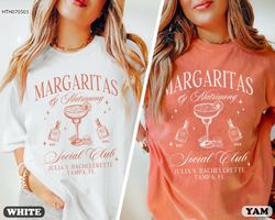 bachelorette party shirts, margaritas and matrimony shirt, custom bachelorette shirts, personalized girls trip shirt