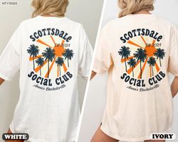 bachelorette party shirts, scottsdale bachelorette shirts, scottsdale social bach club shirt, personalized bridal party