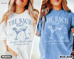 bachelorette party shirts, the bach club bachelorette shirts, custom location bach shirt, personalized luxury bacheloret