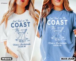last toast on the coast bachelorette shirt, beach bachelorette party shirts, bridal party gifts, bach club shirt, luxury