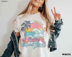 retro beach bachelorette shirt, bachelorette party shirts, custom location bachelorette shirt, bridal party gifts