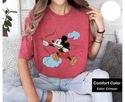 cupid mickey valentines day hearts shirt, mickey mouse shirt, cute little boys