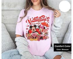 cute mickey and minnie valentines on main street retro 90s shirt, disney couple