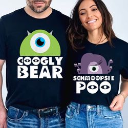 googly bear and schmoopsie poo couple shirts  monsters inc inspired matching t-s