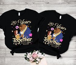 beauty and the beast anniversary valentine shirt  disneyland shirt  disneyworld