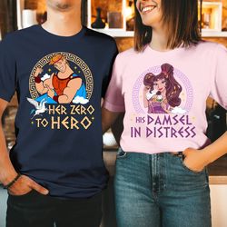 hercules and megara his and hers shirts  her zero to hero his damsel in distress