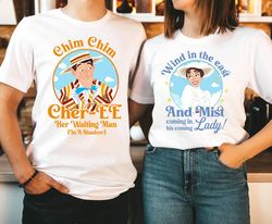 mary poppins and bert couple shirt  practically perfect chimney sweep shirt  dis