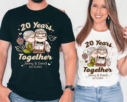 personalized up couple tshirt  his carl her ellie shirts  carl and ellie shirts