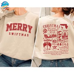 merry swiftmas sweatshirt, christmas lights shirt, cute famous christmas ball shirt, the eras tour christmas shirt, the