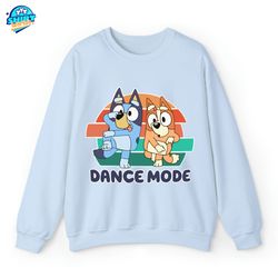 dance mode bluey shirt, bluey t-shirt, bandit heeler shirt, bluey tee shirt, dance mode bluey t-shirt, gift for her, gif