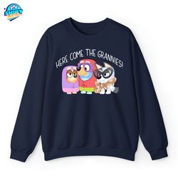 here comes the grannies bluey shirt, bluey shirt, bluey character shirt, bluey heeler family shirt, bluey birthday gift,