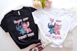 from our first kiss till our last breath, valentine shirt, lilo and stitch shirt, valentine design, stitch shirt, xoxo s