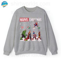 marvel characters christmas sweatsthirt, mickey balloon christmas shirt, superhero christmas shirt, avengers assemble, x