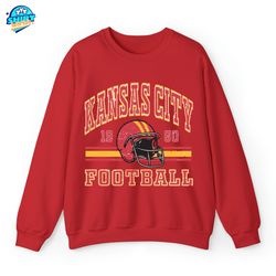 kansas city football sweatshirt, vintage style kansas city football crewneck sweatshirt, kansas city sweatshirt, red kin