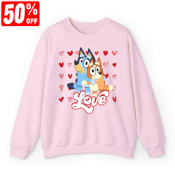 bluey and bingo valentine couple shirt , bluey mum dad shirt , bandit and chilli valentine shirt , bandit heeler shirt ,