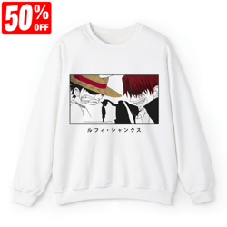 luffy and shanks one piece shirt, one piece pirate king, one piece anime shirt, straw hat shirt, gifts for anime lovers