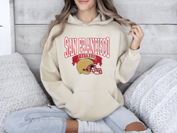 vintage san francisco football sweatshirt 49ers football crewneck retro 49ers shirt gift san francisco 49ers hoodie 49er